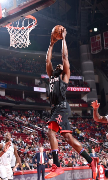 Harden helps Rockets beat Nets 117-103 (Nov 27, 2017)